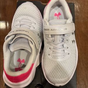 Under Armour Gray and Pink Kids' Shoes